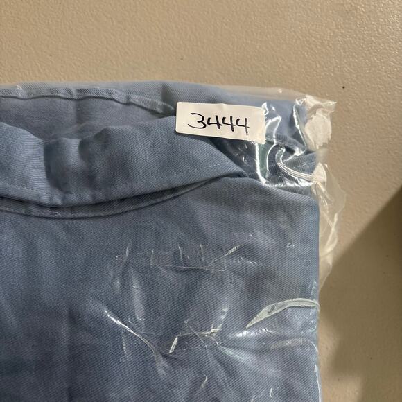 Bulwark Button Down Protective Apparel Men Size XL Blue Flame Resistant Shirt* - Picture 13 of 13